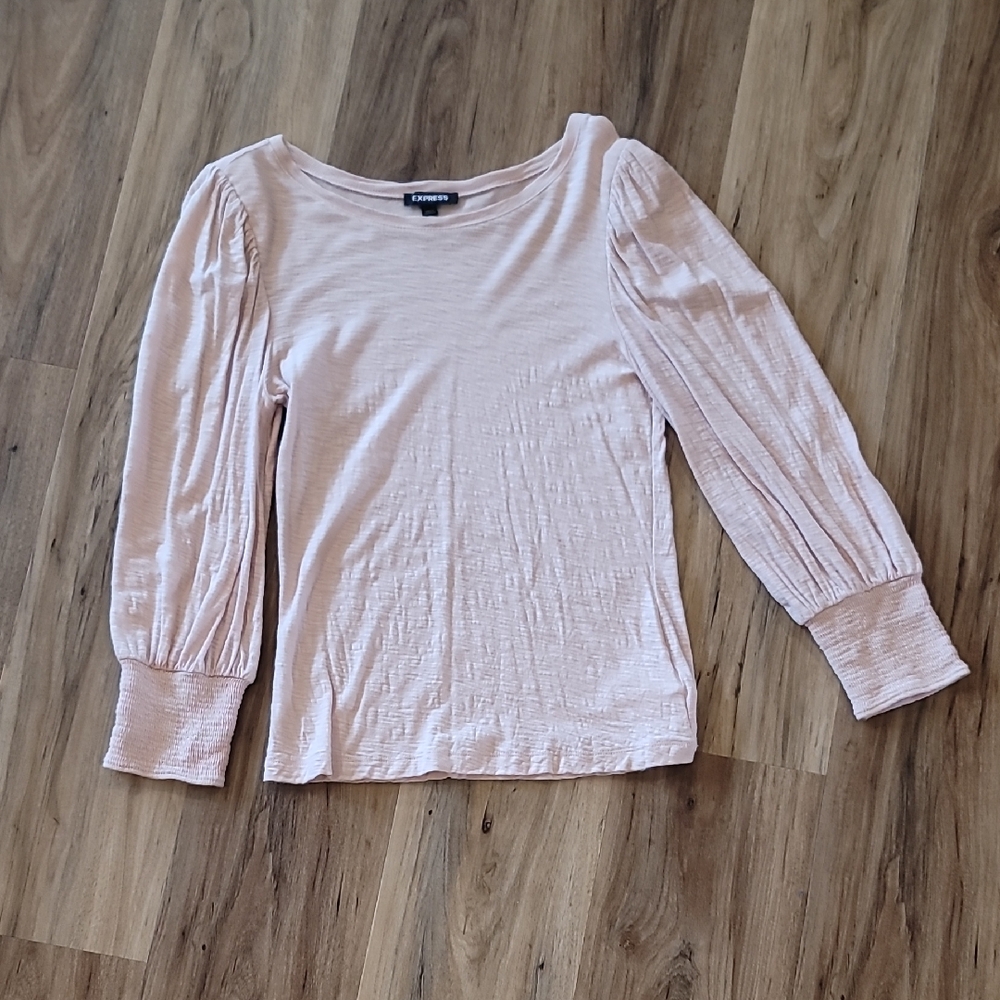Women's Express Long Sleeve Pink Top